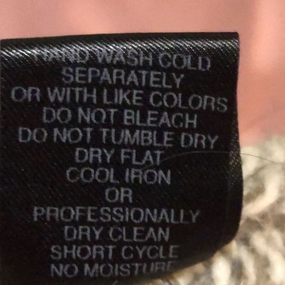 Beretta super soft grey and cream multi knit pattern sweater/ L/Italian/Alpaca - Picture 13 of 14